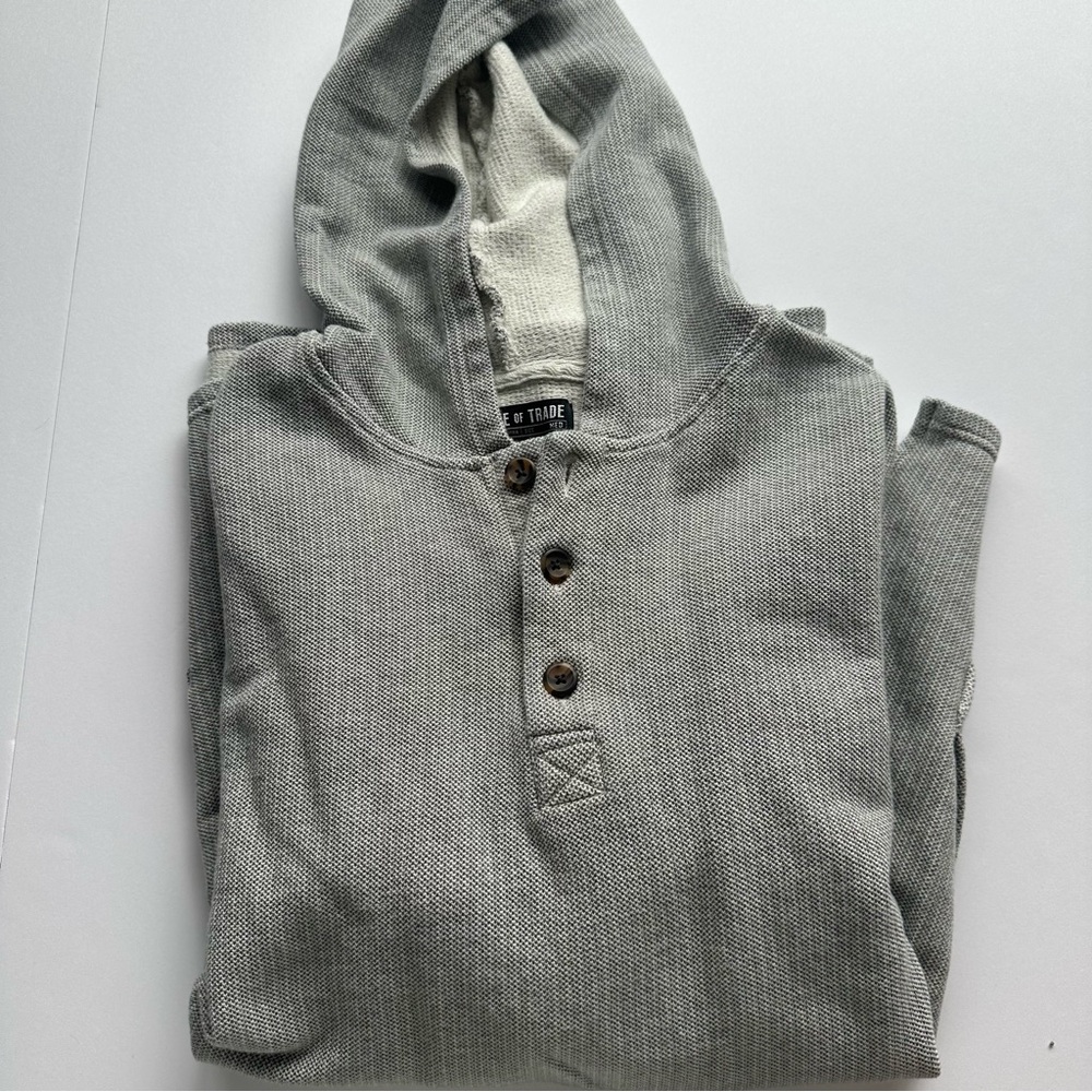 Line of Trade Men's Gray Hooded Shirt